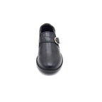 Classic Black Monk Strap School Shoe (10 Years - 14 Years)