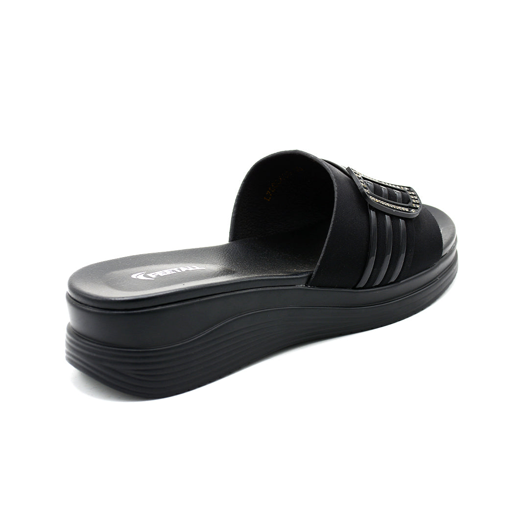 Laser-Cut Heeled Slides