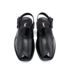 Classic Black Leather Peshawari Sandal