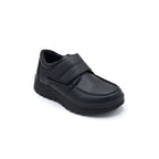 Boys Black Velcro School Shoe Classic Comfort (5 Years - 10 Years)