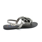 Floral Embellished Flat Sandals