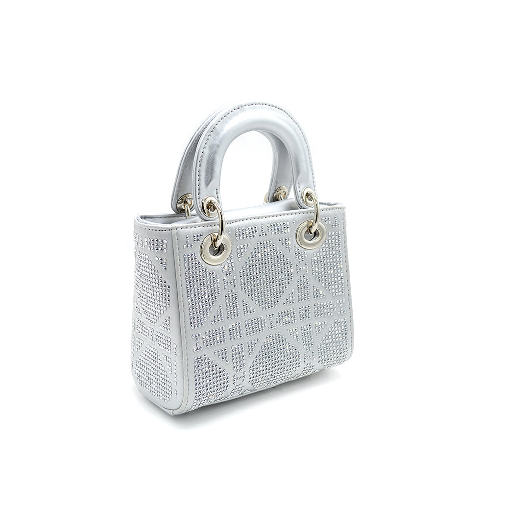 Crystal Luxe Mini Top-Handle Bag