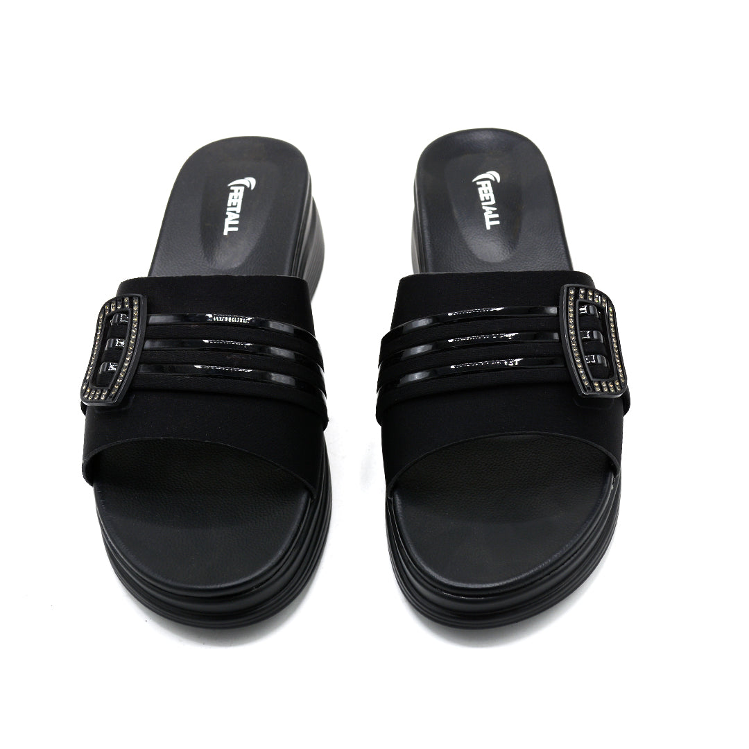 Laser-Cut Heeled Slides