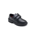 Boys Black Double Strap School Shoes (5 Years - 10 Years)