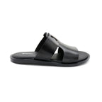Black Open-Toe Slides