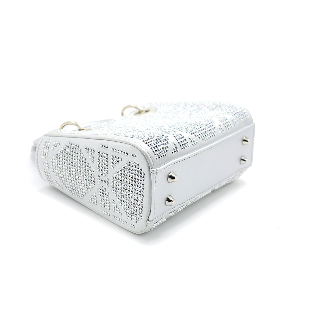 Crystal Luxe Mini Top-Handle Bag
