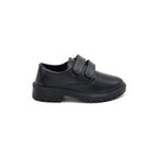 Boys Black Double Strap School Shoes (5 Years - 10 Years)