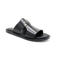 Black Open-Toe Slides