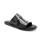 Black Open-Toe Slides