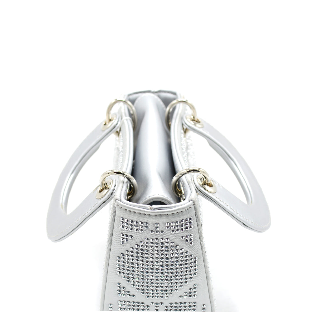 Crystal Luxe Mini Top-Handle Bag