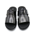 Black Open-Toe Slides