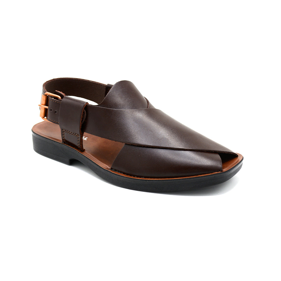 Kids Classic Brown Peshawari Sandal