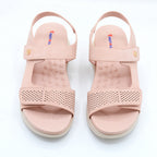 Blush Pink Platform Sandal with Gold Stud
