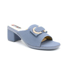 Buckle Detail Block Heel Slides