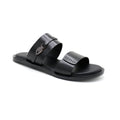 Black Open-Toe Slides
