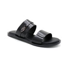 Black Open-Toe Slides