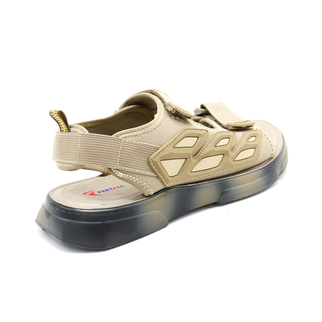 Trek-Ready Velcro Sport Sandals Khaki Edition