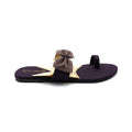 Beaded Strap Toe-Ring Flat Sandals