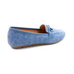 Denim Chic Slip-On Loafers