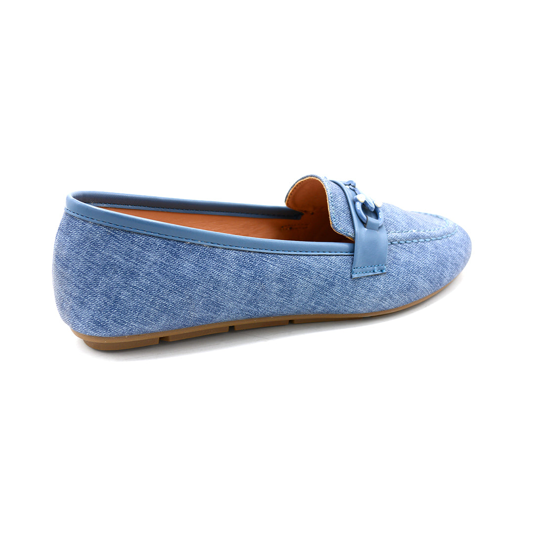 Denim Chic Slip-On Loafers