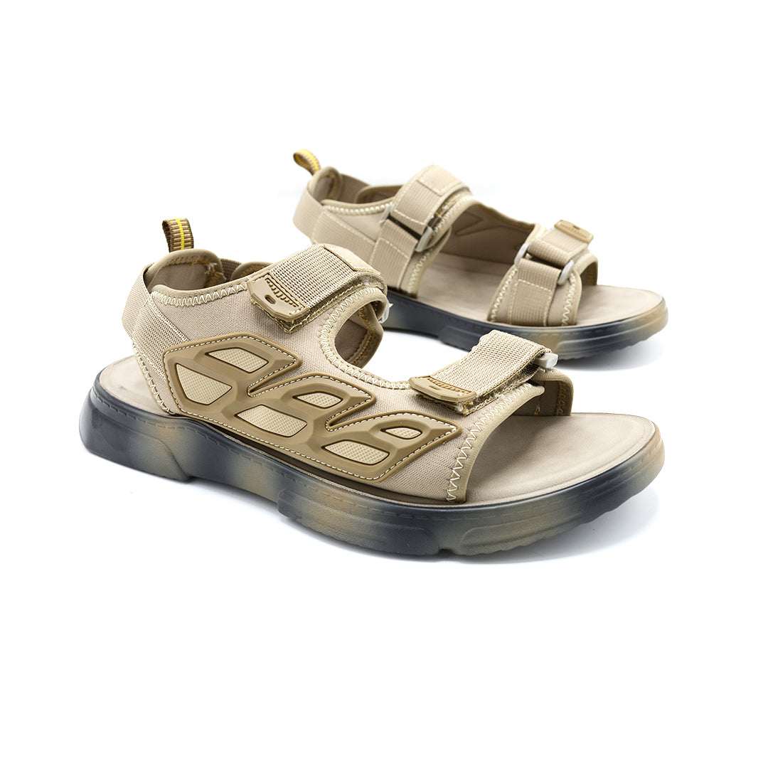 Trek-Ready Velcro Sport Sandals Khaki Edition