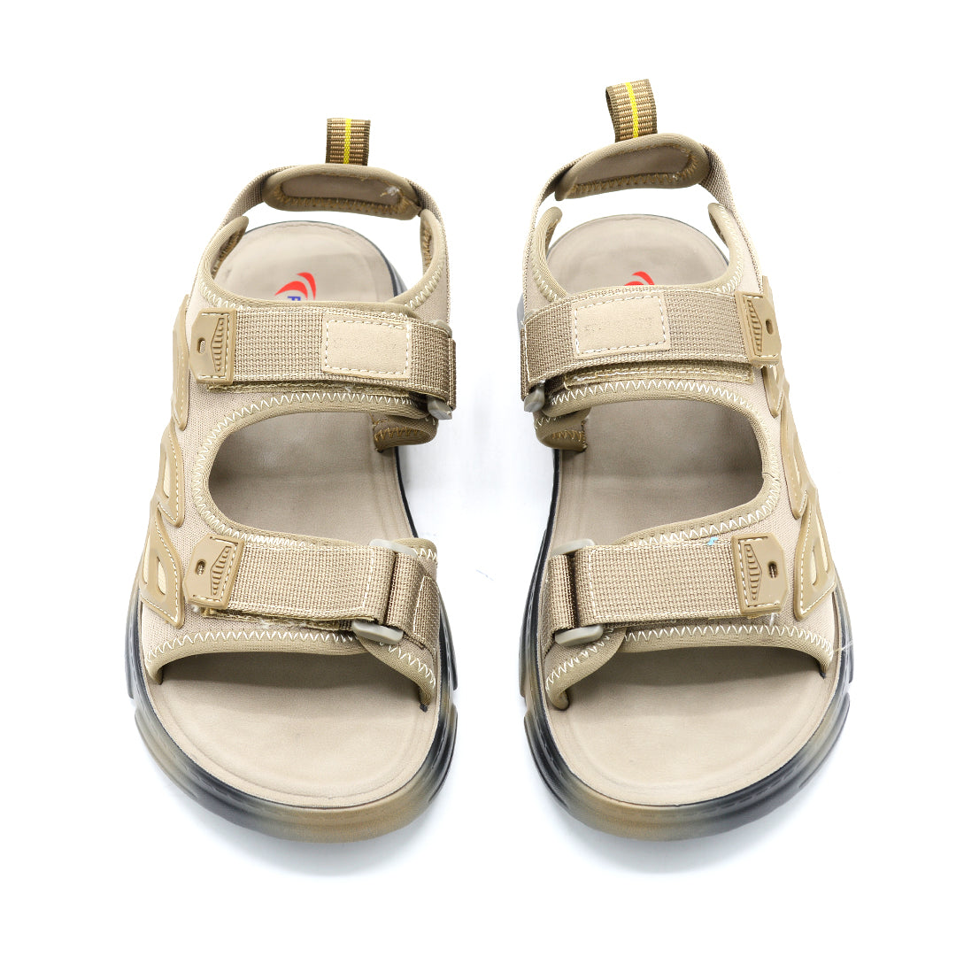 Trek-Ready Velcro Sport Sandals Khaki Edition