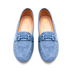 Denim Chic Slip-On Loafers
