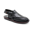Elegant Black Peshawari Chappal for Kids