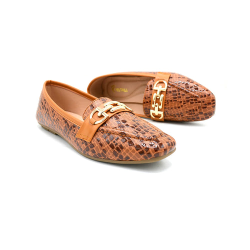 Amber Luxe Python Loafers