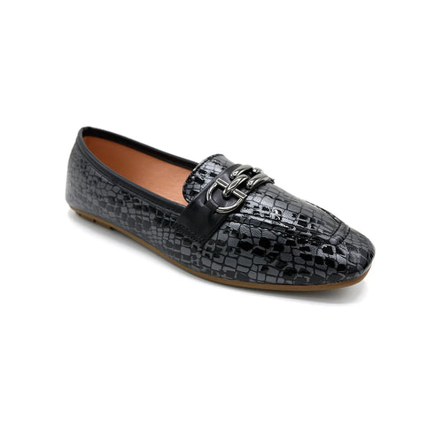 Amber Luxe Python Loafers