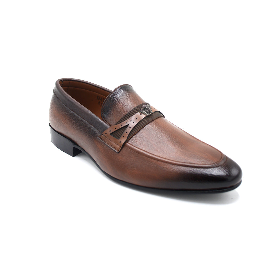 Men’s Brown Classic Horsebit Accent Loafers