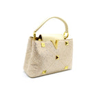 Crystal Embellished Mini Top Handle Bag
