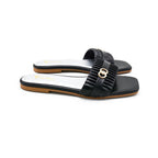 Chic Ruffle Slides