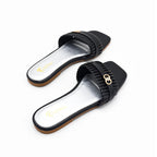 Chic Ruffle Slides
