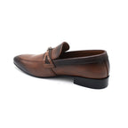 Men’s Brown Classic Horsebit Accent Loafers