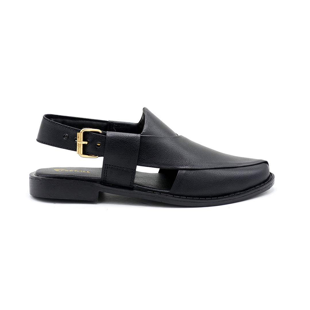 Kaptaan Chappal Black