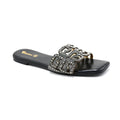 Braided Strap Wedge Slides