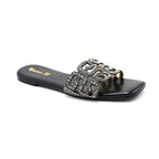 Braided Strap Wedge Slides