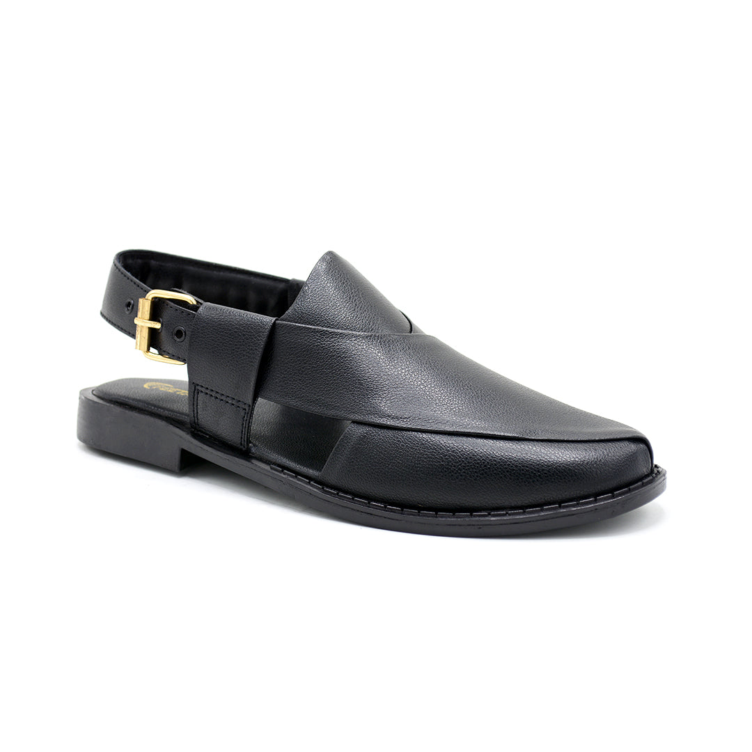 Kaptaan Chappal Black