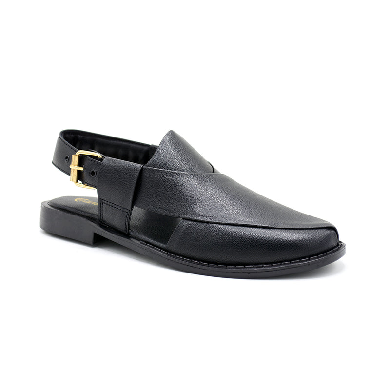 Kaptaan Chappal Black