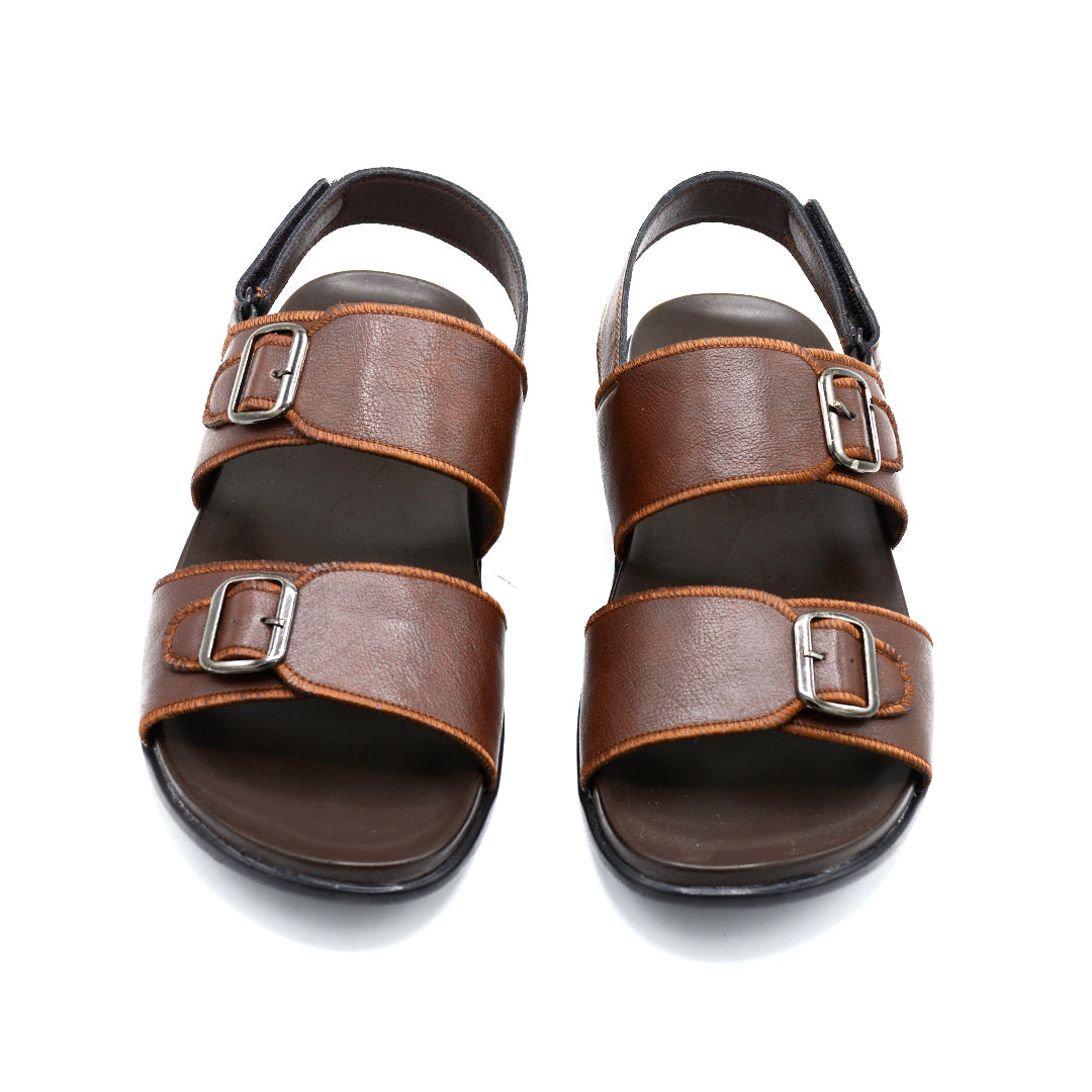Men's Dual-Strap Buckle Sandals