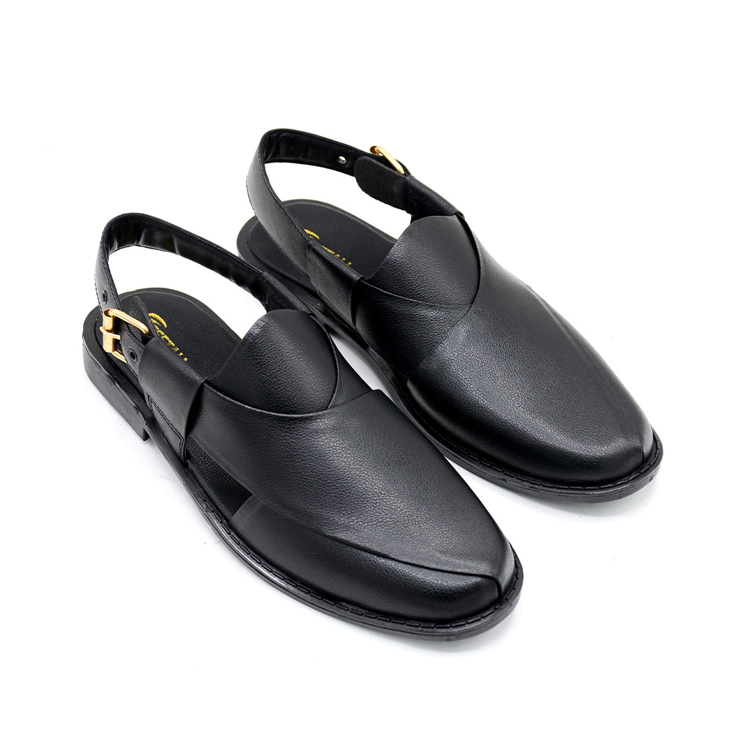 Kaptaan Chappal Black