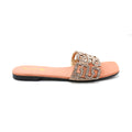 Braided Strap Wedge Slides