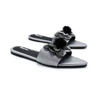 Celeste Crystal & Pom-Pom Pointed Slide