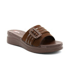 Multi Strap Buckle Platform Slides