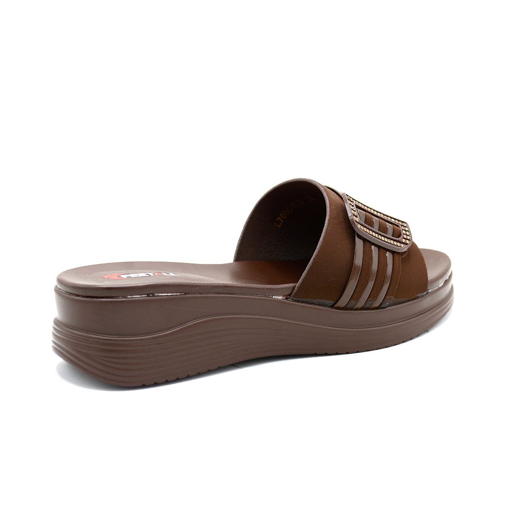 Multi Strap Buckle Platform Slides