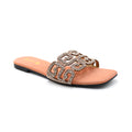 Braided Strap Wedge Slides