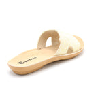 Feetall Gold Glitter Toe-Ring Slide Sandal