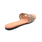 Braided Strap Wedge Slides