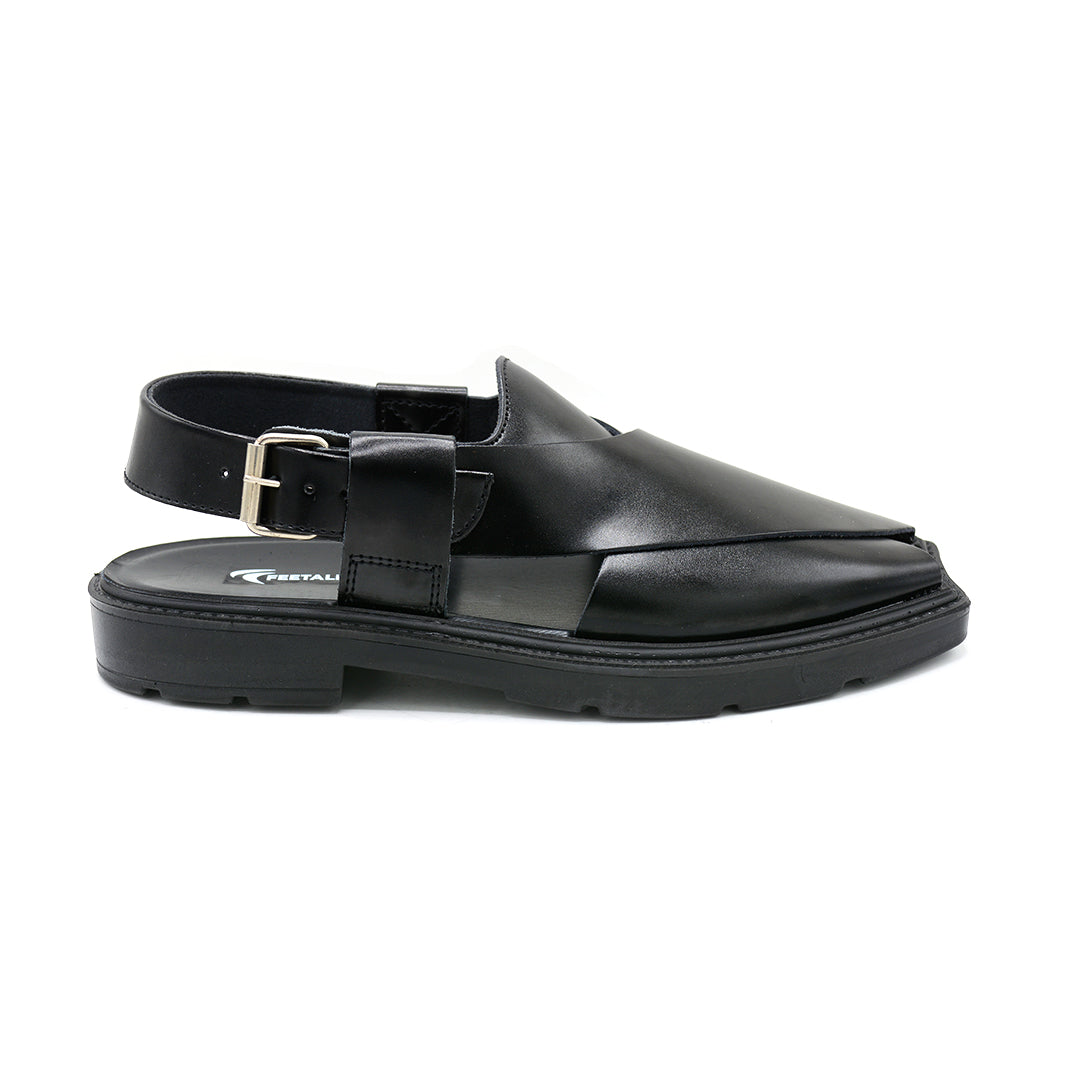 Classic Black Peshawari Sandal